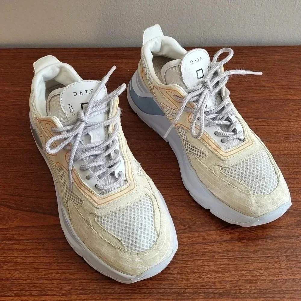 D.A.T.E. FUGA a Contemporary Brand Designed in Italy Colorblock Sneakers(6.5)